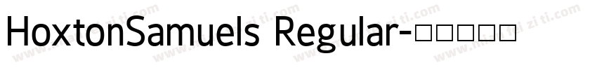 HoxtonSamuels Regular字体转换